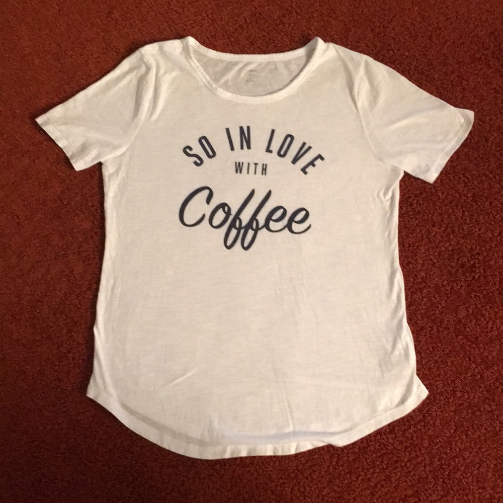 Old Navy Coffee T-shirt